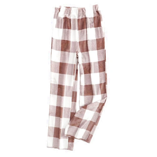 ZJHANHGKK Flannel Pajama Pants Women Casual Pj Pants Winter Fuzzy Pajama Pants Cute Pants with Slim Fit Pants