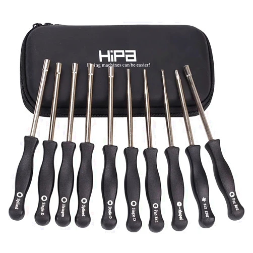 Hipa Carburetor Adjustment Tool Kit for 2 Cycle Engine Carb Tune up Adjusting Tool— Husqvarna Craftsman Chainsaw Echo STHIL Poulan MTD Ryobi Homelite Trimmer with Case,10 PAC