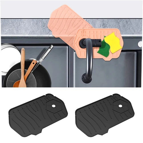 BYTELIVE 2-Pack Silicone Sink Splash Guard, Mini Size 9.6