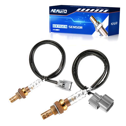 ACAUTO 2Pcs Oxygen O2 Sensor Upstream Downstream Compatible with Honda Civic 2001-2005 1.7L Front & Rear O2 Sensor Replaces 234-4092 234-4123 D17A7