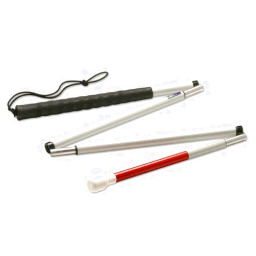 Ambutech 4-Sec. Folding Graphite Cane-Marsh-48-in