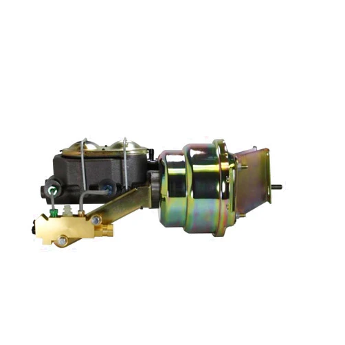 Leed Brakes Compact-10 Series 7 Inch Dual Power Booster Kit With Disc/Disc Valve Zinc Plated