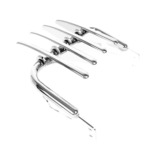 Fjpacemt DWJ-LR-1622CH Custom Chrome Luggage Rack Luggage Support Shelf (Width 11.8