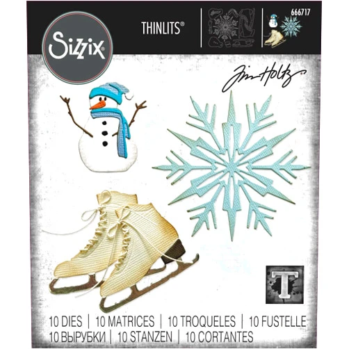 Sizzix Tim Holtz-Sizzix-10 Thinlit Dies Winter Wishes