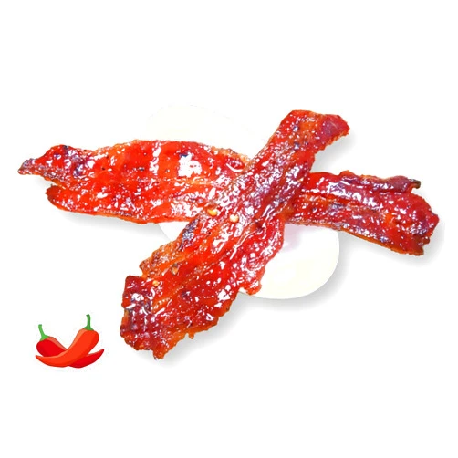 Fragrant Jerky Singapore Street Food, Fire-Grilled Bacon Jerky (Spicy Flavor 8oz) *Fresh Grilled to Order *Shipped the Same Day *L.A. Times 