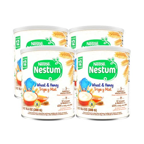 Nestle Nestum Cereal, Wheat and Honey (10.6 oz (Pack of 4))