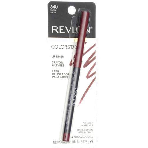 Revlon ColorStay Lipliner with SoftFlex, Raisin 640, 0.01 Ounce