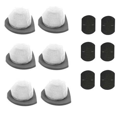 Gekrpro 2033 Vacuum Filter and Foam Filter Compatible with Bissell Featherweight Stick Lightweight Bagless Vacuum 2033, 20331, 20333, 20336, 20339, 2033M Models #1611508#1611508(6 sets)