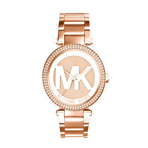 Michael Kors Parker Women's Watch, Stainless Steel and Pavé Crystal Watch for Women with Steel, Leather, or Silicone Band