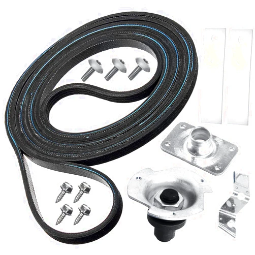 PartsBroz WE03X29897 WE12M29 Dryer Belt & Drum Bearing WE25M40 & WE1M504 Glide Slides (2-Pack) - Compatible With General Electric Hotpoint Whirlpool Kenmore Dryer - Replaces AP7012633 AP2619300 WE3X39