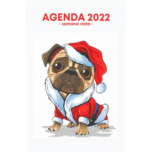M.Julia Art Agenda semana vista: Para una perfecta gestión del tiempo | 2 páginas = 1 semana | weekly planner |Perro | Regalo original mujer hombre (Spanish Edition)