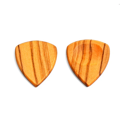 WELANGBN Set of 2 guitar picks made of real wood | For electric, acoustic and bass guitars in various strengths, 1 inch