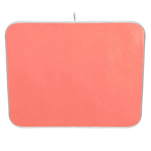KFBE Salmon Dish Drying Mat Kitchen Drying Pads Tableware Drying Absorption Foldable Kitchen Counter Decoration 16x18in 20836