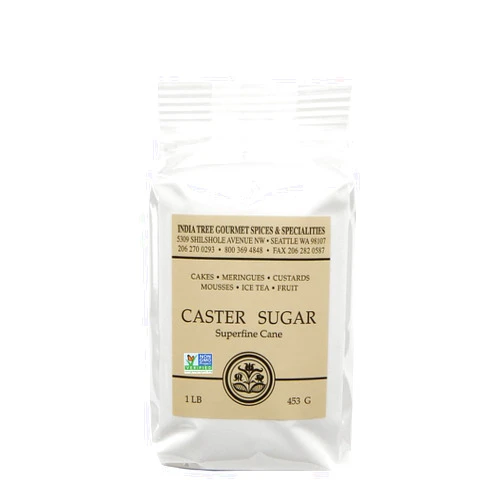 India Tree Superfine Caster Baking Sugar, 1 lb. bag