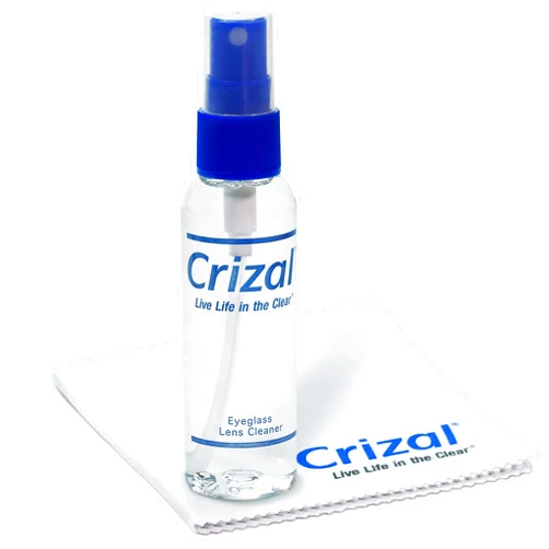 Crizal Eyeglass Lens Cleaner Kit, Doctor Recommended for Anti Reflective Lenses and Coating, 2oz Crizal Spray w/Crizal Microfiber Cloth, 1pk