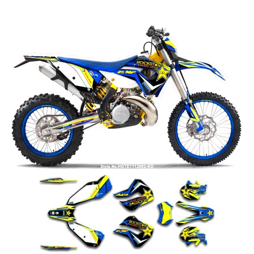 Kungfu Graphics Custom Decal Kit for 2011 2012 Husaberg TE 125 TE125 / TE 250 TE250 / TE 300 TE300, HGTE1112002-KO