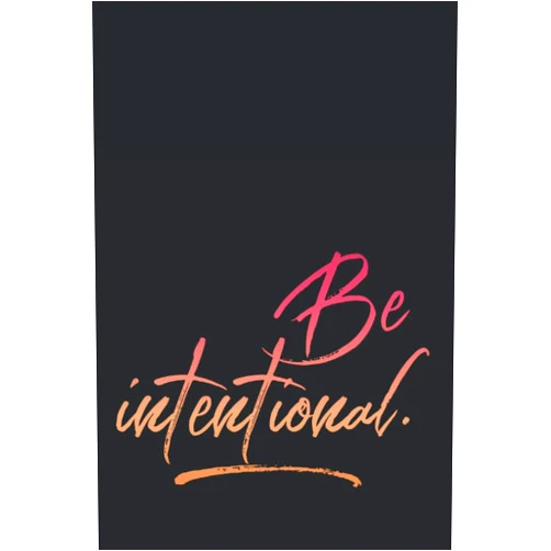 Waqas Ilyas Be Intentional: Blank Lined Notebook: Simple and Elegant Motivational Journal For Entrepreneurs and Self Bosses