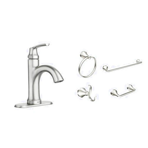 Moen 84980SRN Welton Bath Faucet and Bath Accessory Collection