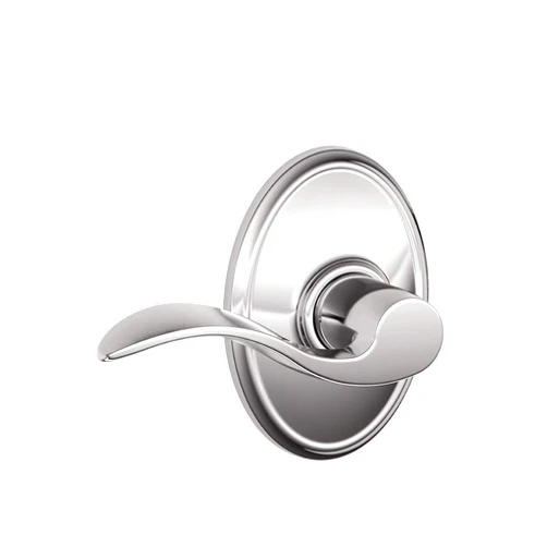 SCHLAGE Wakefield Trim with Accent Hall and Closet Lever, Bright Chrome (F10 ACC 625 WKF)