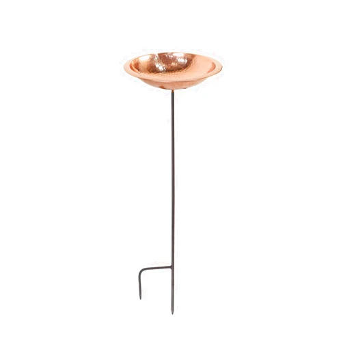 Achla Designs Hammered Copper Birdbath Bowl with Stake
