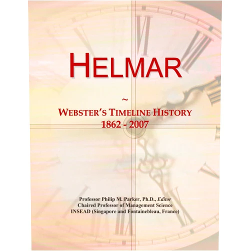 By Icon Group International (Author) Helmar: Webster's Timeline History, 1862 - 2007