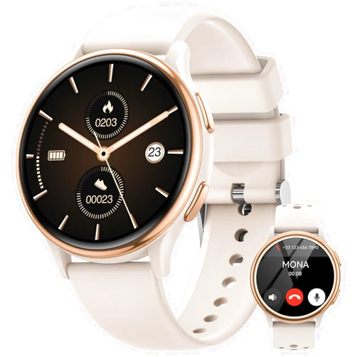 RUXINGX Smart Watches for Women [Make Call/Answer/400+Watch Faces] Android Phones iPhone Compatible, Fitness Tracker Watch for Women Activity Trackers and SmartWatch for Women Smart Watches, 3 Watch Bands