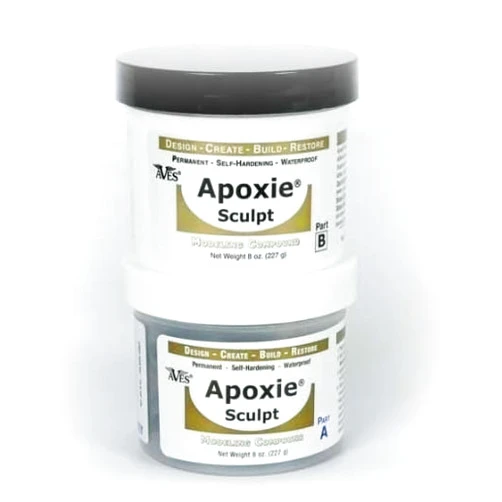 Aves Apoxie Sculpt Clay - 2 Part Modeling Clay Compound (A & B) - 1/10 Pound, Epoxy Sculpt Clay for Sculpting, Modeling, Filling, Repairing, Simple to Use and Durable Air Dry Clay – Natural