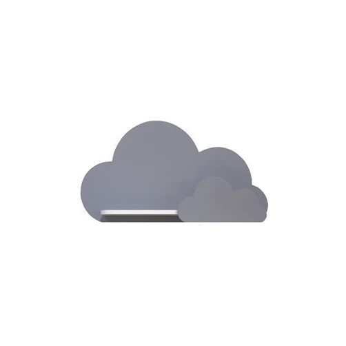 BugyBagy Trend Lab Cloud Wall Shelf (Grey)