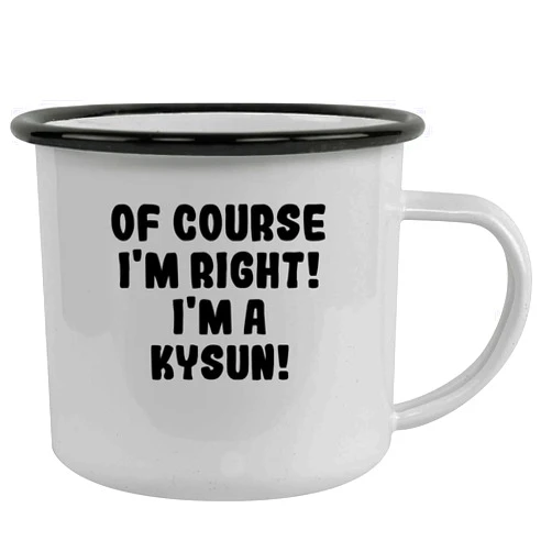 Molandra Products Of Course I'm Right! I'm A Kysun! - Stainless Steel 12Oz Camping Mug, Black