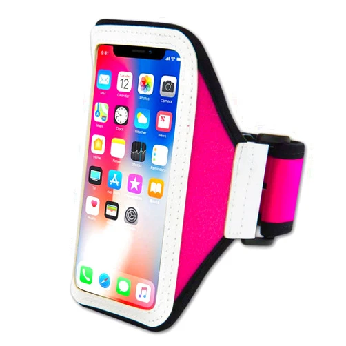 ECCRIS Running Workout Adjustable Strap Armband for BLU A5L, for Nokia 6300 4G, 8000 4G, 225 4G, 215 4G, for iPhone 12 Mini
