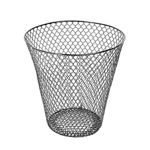 JOYO Mesh Wastebasket,Wire Mesh Round Waste Lightweight Trash Can,Mesh Open Top Wastebasket, Recycling Use Desk Office School Garbage Cans Home Essential Bins & Trash Storage (1, A)