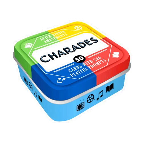 Chronicle Books After Dinner Amusements: Charades: 50 Cards with 200 Playful Prompts (Charades Game for Adults and Family, Portable Camping and Holiday Games)