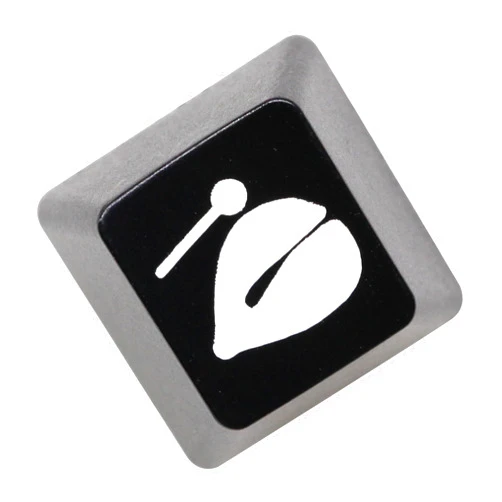 KPREPUBLIC Novelty Shine Through Keycaps ABS Etched Back lit Black red r1 ESC Electronic Wooden Fish Keycap Increase Merit Meme (WFish Black B Keycap x1)