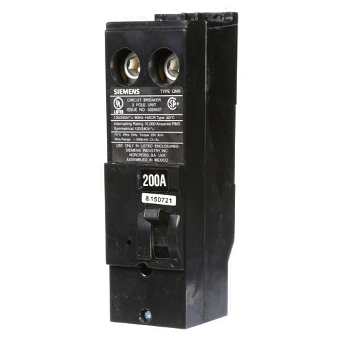TESTEL Siemens QN2200R 200-Amp 2 Pole 240-Volt Circuit Breaker