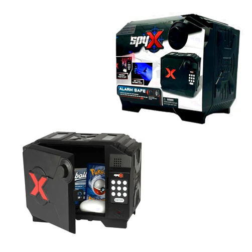 SpyX / Alarm Safe. Top-Secret Gadget for Spy Kids to Protect Your Valuables! Key in Your Secret Code Or Password. Alarm Sounds If Someone Tries to Break in. Stealth Toy Locker for Young Agents!