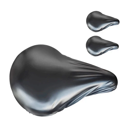 BlingKingdom 3 PCS Bike Seat Covers Universal Bicycle Seat Cover 100% Waterproof Dust Proof Protection for Bike Seat, Bike Rain Cover Saddle Cover with Strong Elastic Edging - Black