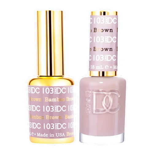 DND Gel Polish Set, Beige Nude Collection, UV/LED GelPolish and Air Dry Nail Lacquer, Matching Chip-Free Polish Duo, 0.5 Fl Oz Each