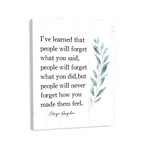 ARTINME Maya Angelou Quotes Motivational Wall Art for Office Wall Art & Decor Motivational Framed Wall Art- Encouragement Gifts Inspirational Wall Art for Home Office 8x10 Inch
