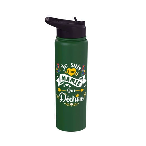 Cadeau meilleure Grand Mere Dechire Humour Rigolo Je Suis Une Mamie Qui Déchire Cadeau Original Grand Mères Stainless Steel Insulated Water Bottle
