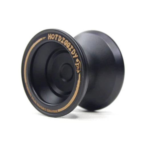 MAGICYOYO HOTDIGGIDY Yo-Yo - 6061 Aluminum - Dylan Kowalski Signature YoYo (Black with Gold Logo)