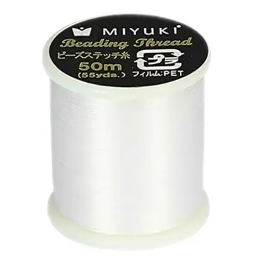 Miyuki Beading Nylon Thread 330 DTEX 50 meters (54.6 yards) WHITE