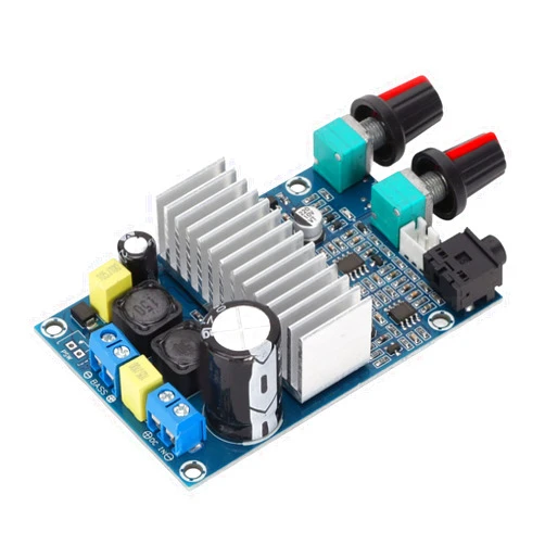 VBESTLIFE 100W Digital Amplifier Board Subwoofer Amp Module for DIY Speaker 12 to 24V Power Supply, Multi Functional with Preamplifier, Bass Crossover