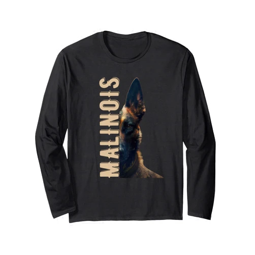 Hunde Dogs Männer Frau Frauen Geschenk Gift Malinois Belgian Shepherd Dog Long Sleeve T-Shirt