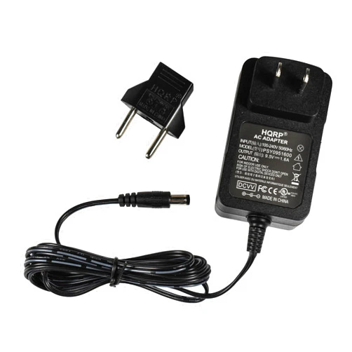 HQRP AC Adapter/Power Supply Compatible with Brother P-Touch AD-60 AD60 PT-1600 PT-1650 PT-1800 PT-1810 PT-1900 PT-1910 PT-2700 PT-2710 Labeling System UL Listed + Euro Plug Adapter