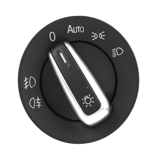 Fydun Head Lamp Switch Knob ABS Auto Headlight Lamp Control Switch Light Sensor Module Black 4.4 * 2.5in for B5 1C0941531 3BD941531 3BD941531A