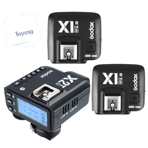 Godox X2T-S 2.4G TTL Wireless Flash Trigger with 2X X1R-S Controller Receiver, can use Smartphone APP Remote,Compatible with Sony a77 II a77 a99 ILCE-6000L a9 A7R A7RII A7M3 A7M2 A7RIII a350 DSC-RX10