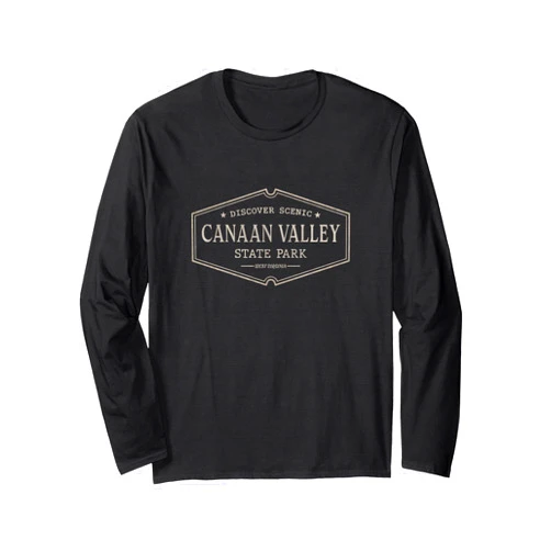 West Virginia Standard Apparel Co. Canaan Valley State Park West Virginia Scenic Canaan Valley Long Sleeve T-Shirt