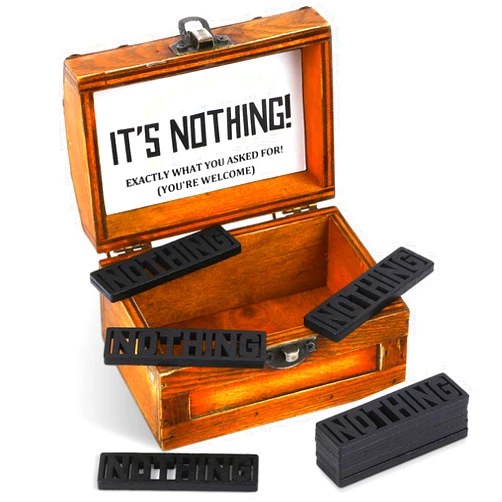 JULEASEL The Gift of Nothing, Funny Gag Gifts for Person Who Wants Nothing, Hilarious Gags & Practical Joke for The Person Who Has Everything, Prank Birthday Gifts for Women Men, Useless Stuff