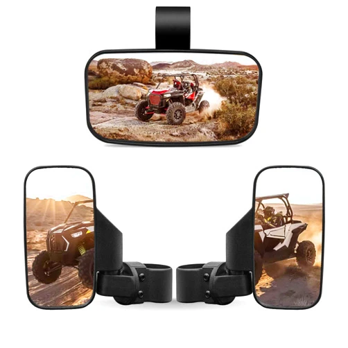 RANSOTO UTV Side Rear view Mirror And Center Mirror for 1.6