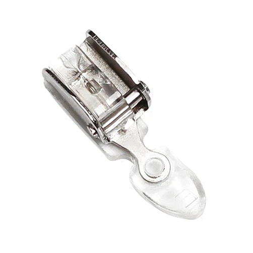 TISEKER Narrow Snap On Plastic Zipper Presser Foot for Singer Sewing Machine #507836